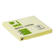 Öntapadós jegyzettömb 75x75mm sárga Q-CONNECT -FT510282732/KF10502-