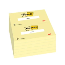 3M Post-it 657 76x103mm 100lap sárga öntapadós jegyzettömb -FT500072846-