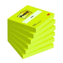 3M Post-it 654 76x76mm 100lap neon zöld 3M öntapadós jegyzettömb -FT510010182-