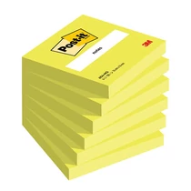 3M Post-it 654 76x76mm 100lap neon sárga 3M öntapadós jegyzettömb -FT510010174-