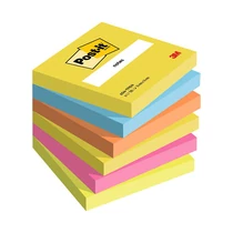 3M Post-it 654-TFEN 76x76mm 100lap 6 tömb/csomag neon pink öntapadós jegyzettömb -FT510283540-