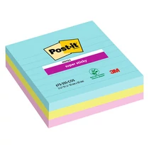 3M Post-it Super Sticky öntapadós jegyzettömb szivárványcsomag 101x101mm, 675-3SS-COS, 70 lap, 3 tömb/csm
