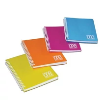 Spirálfüzet A/6 80lap vonalas 80g One Color PP borítóval 5459 BLASETTI ONE COLOR