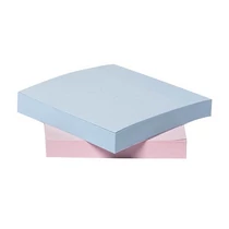 Öntapadós jegyzettömb 76x76mm Q-CONNECT recycled Pastel Rainbow 4x3x100 lap -KF17324-