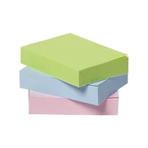 Öntapadós jegyzettömb 38x51mm Q-CONNECT recycled pasztell rainbow 4x3x100 lap -KF17326-