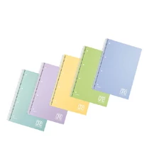 Spirálfüzet A/5 80 lap kockás BLASETTI One Color perforált lyukaszott PP borító pasztell 7039