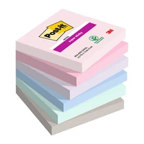 3M Post-it Super Sticky 654-SS-Soul 76x76mm 90lap 6 tömb Soulful öntapadós jegyzettömb
