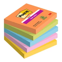 3M Post-it Super Sticky 654-5SS-BOOS 76x76mm 90 lap 5 tömb BOOST öntapadós jegyzettömb