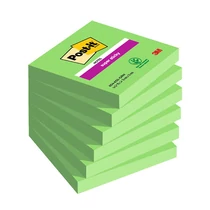 3M Post-it Super Sticky öntapadós jegyzettömb 76x76 mm, 90 lap, 654-6SS AW Evergreen zöld