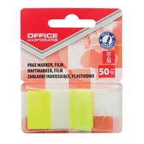 Öntapadós oldaljelölő PP OFFICE PRODUCTS 25x43mm 50 címke sárga