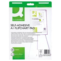 Flipchartpapír blokk öntapadós  635x780mm 30ív/tömb Q-CONNECT KF37003