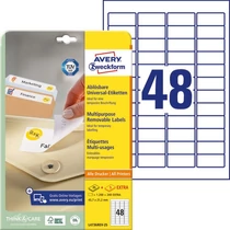 Etikett 4736 45,7x21,2mm 25ív L4736REV-25 Avery-Zweckform Etikett 4736 45,7x21,2mm 25ív L4736REV-25 Avery-Zweckform