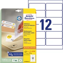 Etikett 4743 99,1x42,3mm 25ív L4743REV-25 Avery-Zweckform