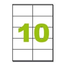 Etikett LCJ109 105x58mm 100ív Label KF10658 10 címke/ív Q-CONNECT Etikett LCJ109 105x58mm 100ív Label KF10658 10 címke/ív Q-CONNECT
