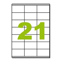 Etikett LCJ101 70x42,3mm 100ív KF10649 21 címke/ív Q-CONNECT