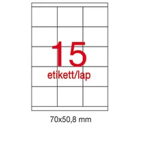 Etikett A1295 50,8x70mm 100ív Apli 15 címke/ív