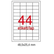 Etikett A10558 25,4x48,5mm 500ív Apli 44 címke/ív