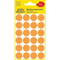 Etikett címke jelölőpont 18mm neon narancs -3173- AVERY-ZWECKFORM