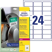 Etikett címke ultra ellenálló 63,5 x 33,9 mm Avery-Zweckform -L7912-10- Etikett címke ultra ellenálló 63,5 x 33,9 mm Avery-Zweckform -L7912-10-