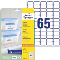Etikett címke speciális L7971-25 fagyasztó címke 38,1 x 21,2 mm AVERY-ZWECKFORM 65 címke/ív Etikett címke speciális L7971-25 fagyasztó címke 38,1 x 21,2 mm AVERY-ZWECKFORM 65 címke/ív