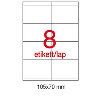 Etikett A1292 70x105mm 100ív LCA1292 Apli 8 címke/ív
