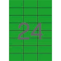 Etikett 70x37 20 íves zöld APLI -LCA1594-