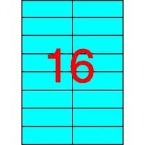 Etikett 105x37mm 20 íves Apli kék -LCA1596-