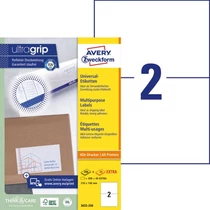 Etikett címke univerzális fehér 210x148mm 220ív -3655-200- Avery-Zweckform