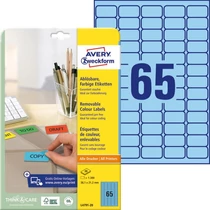 Etikett címke speciális visszaszedhető kék 38,1x21,2mm 20ív -L4791-20- Avery-Zweckform Etikett címke speciális visszaszedhető kék 38,1x21,2mm 20ív -L4791-20- Avery-Zweckform