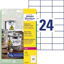 Etikett címke speciális időjárásálló poliészter fehér 70x37mm 20ív Avery-Zweckform Etikett címke speciális időjárásálló poliészter fehér 70x37mm 20ív Avery-Zweckform