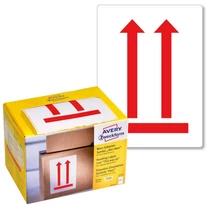 Etikett címke piktogram -A nyíllal megegyező irányba állítandó- 74x100mm Avery-Zweckform 200 címke/doboz