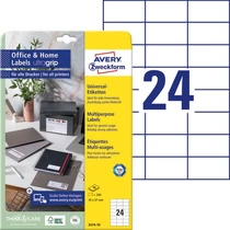 Etikett címke univerzális 70x37mm 10ív fehér 3474-10 Avery-Zweckform