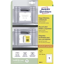 Etikett hordozó címkék etikett 220x160mm 5 lap Avery-Zweckform 8003-5
