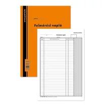 Felmérési napló 25x5 lapos tömb A/4 álló D.7570-104/V PÁTRIA