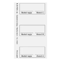 Számlaellenörző bélyeg öntapadó 50lap/tömb 48x100mm B.22-15/O PÁTRIA Számlaellenörző bélyeg öntapadó 50lap/tömb 48x100mm B.22-15/O PÁTRIA