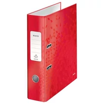 Iratrendező A/4 8cm Leitz WOW 180 fokban nyitható szerkezettel piros -10050026-