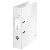 Iratrendező A/4 8cm Leitz WOW 180 fokban nyitható szerkezettel Fehér -10050001-