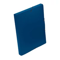 Iratgyűjtő gumismappa A/4 PP 30mm kék VIQUEL Essentiel mappa -IV021302-