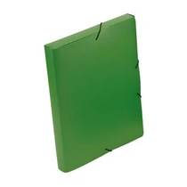 Iratgyűjtő gumismappa A/4 PP 30mm zöld VIQUEL Essentiel mappa -IV021303-