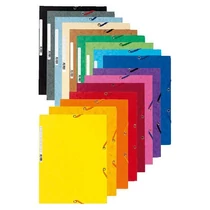 Iratgyűjtő gumis A/4 karton prespán Exacompta citromsárga mappa -P2110-0590-