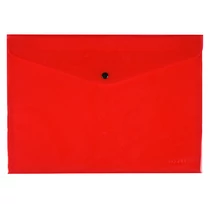 Iratgyűjtő tasak A/4 patentzáras piros Q-CONNECT 237x333mm -KF03594-