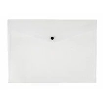 Iratgyűjtő tasak A/4 patentzáras átlátszó Q-CONNECT 237x333mm -KF01244-