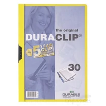Klipmappa A/4 Duraclip 2200 sárga DURABLE -220004/P2030-0056-