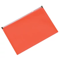 Iratgyűjtő tasak A/4 zipp piros PVC Q-CONNECT -KF03665-