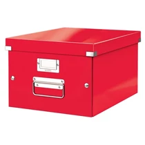 Tárolódoboz LEITZ CLICK-N-STORE A4 méretű piros -60440026-