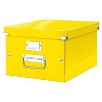 Tárolódoboz LEITZ CLICK-N-STORE A4 méretű sárga