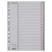 Regiszter A/4 1-31 részes műanyag ESSELTE számregiszter elválasztólap -100108-