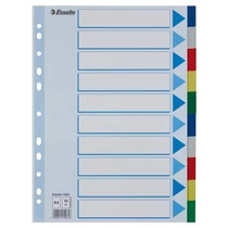 Elválasztólap A/4 műanyag 10rész ESSELTE -15261-