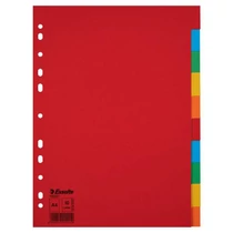 Elválasztólap A/4 karton 10rész ESSELTE -100201-