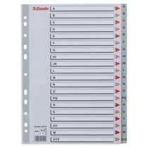 Regiszter A/4 A-Z műanyag ESSELTE betűregiszter elválasztólap -100112-